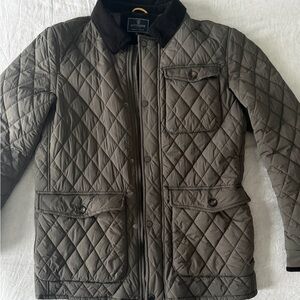 Men's Quilted Jacket - Dark Olive